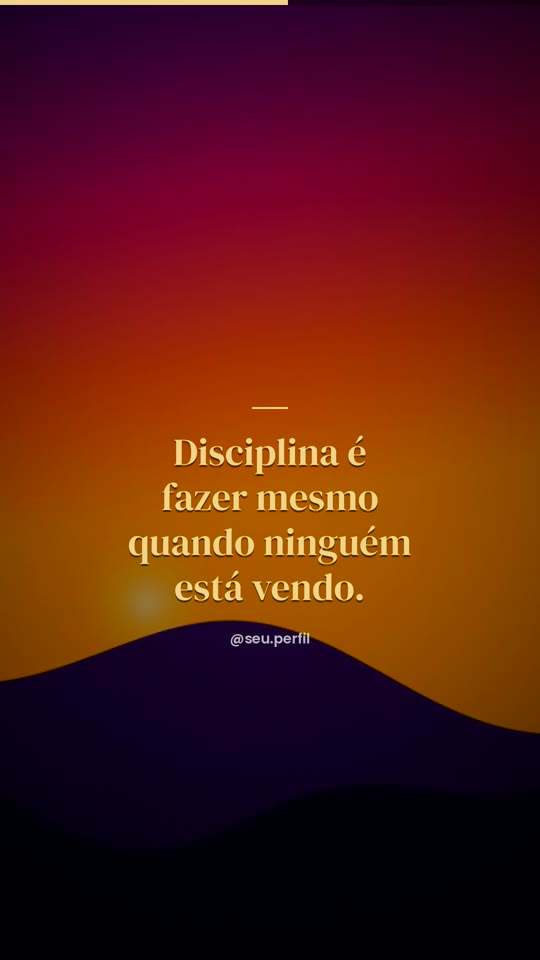 Prévia da moldura Motivacional