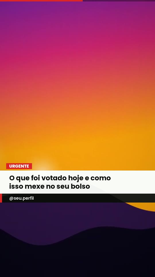 Prévia da moldura Notícia